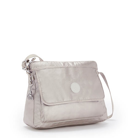 Sacs Crossbody Kipling Aisling Metallic Argent | FR 2168FD